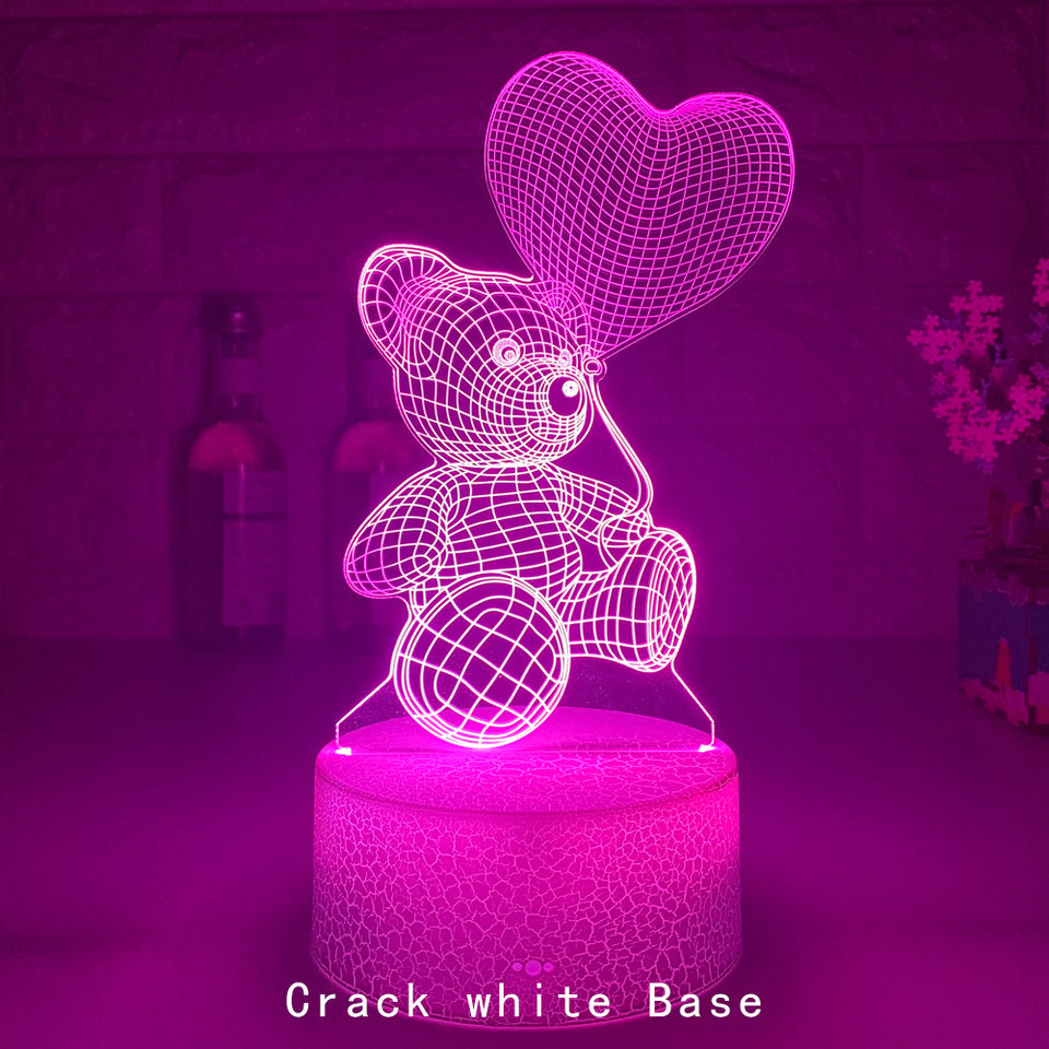 3D Neon Sign Lamp Light for Xmas, Birthday, Valentines Day Gift