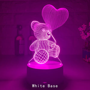 3D Neon Sign Lamp Light for Xmas, Birthday, Valentines Day Gift