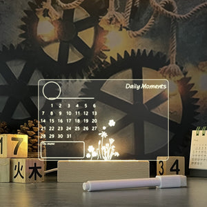 Creative Led Night Light Message Board With Pen Gift For Children Girlfriend