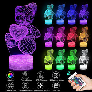 3D Neon Sign Lamp Light for Xmas, Birthday, Valentines Day Gift