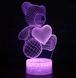 3D Neon Sign Lamp Light for Xmas, Birthday, Valentines Day Gift